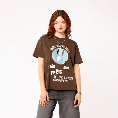 080 T-Shirt World Brown