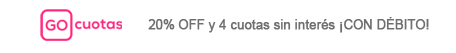 Go Cuotas - 15% off y 4 cuotas sin interés con debito!