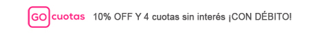 Go Cuotas - 15% off y 4 cuotas sin interés con debito!
